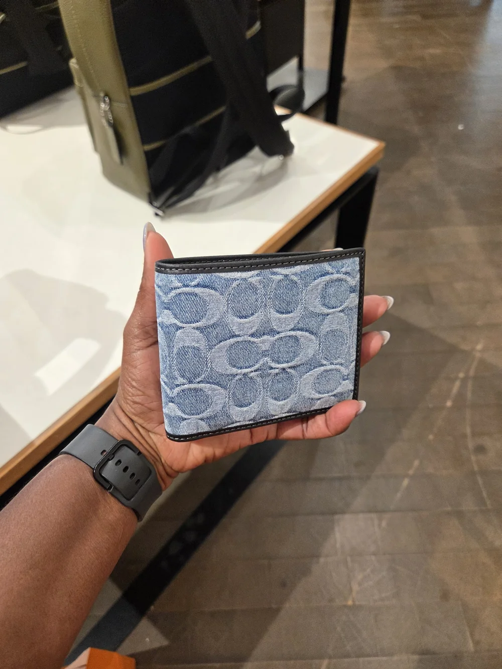 Coach Men's 3-in-1 Wallet In Loved Signature Denim CEC02 $178